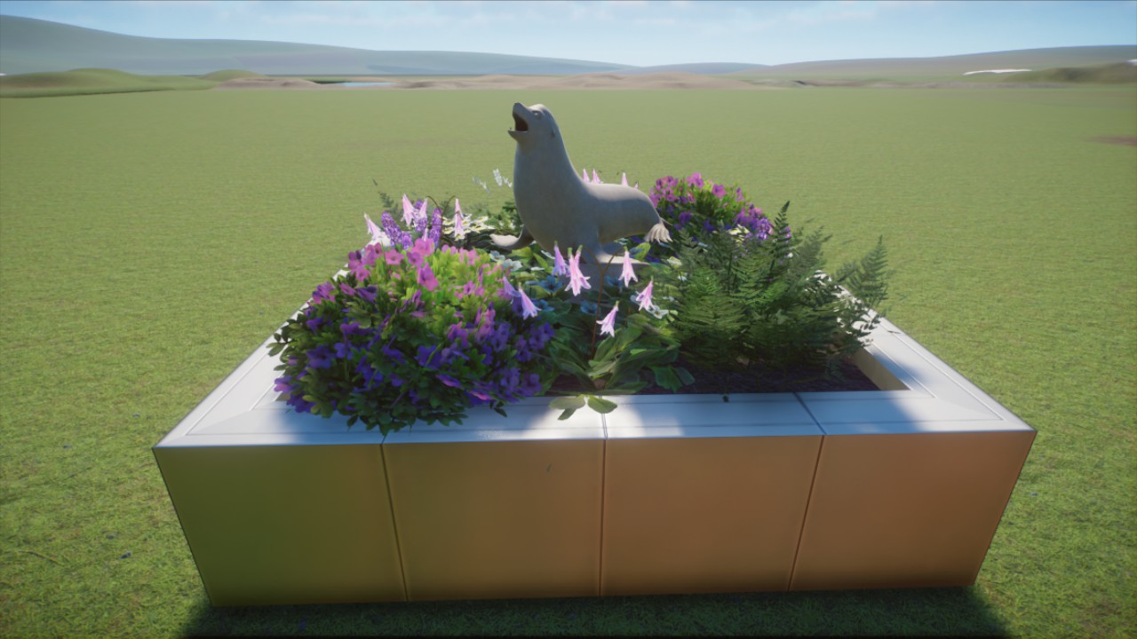 New World Inspired Sea Lion Planter