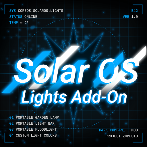 [B42] KR SolarOS - Lights - Add-On (Portable Solar Lights) – Project Zomboid Mod