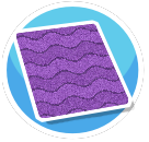 Rug Purple Waves Standard