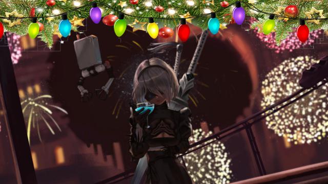 R-18 Yorha 2B (Nier Automata) animated sexy pipe bomb 2