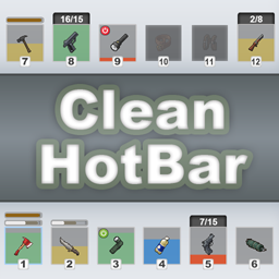 CleanHotbar – Project Zomboid Mod