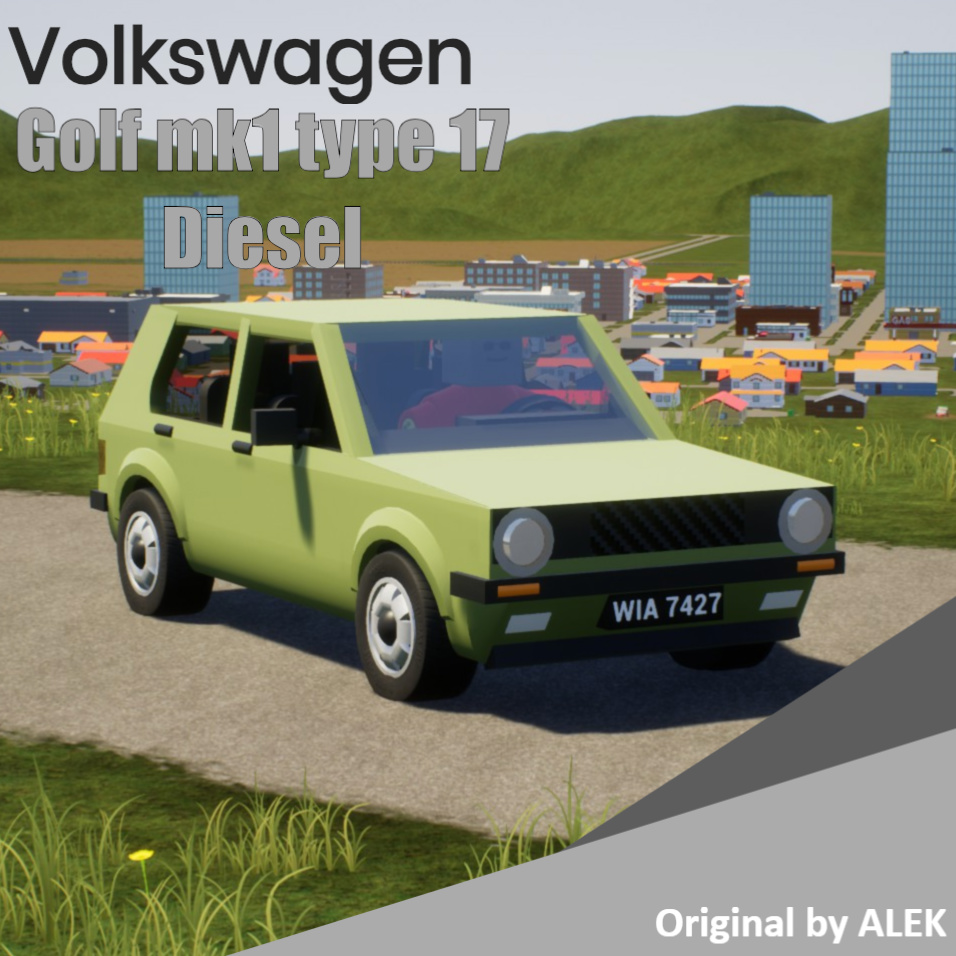 1975 Volkswagen Golf Mark 1 4 Door Diesel