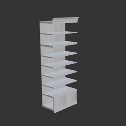 Libary Modul Shelf 2 White Oak