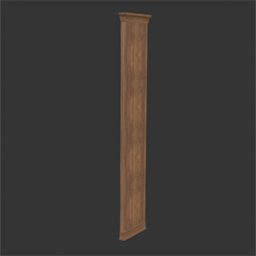 Libary Modul Side Right Old Wood