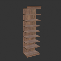 Libary Modul Shelf 1 Old Wood