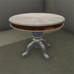 Round Table White Oak with Copper