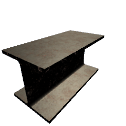 Steel Beam 0,5m Rusted