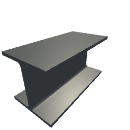 Steel Beam 0,5m Steel White