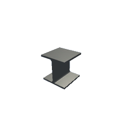 Steel Beam 0,25m Steel White