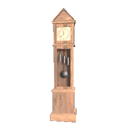 Old Standing Clock Pirate Wood