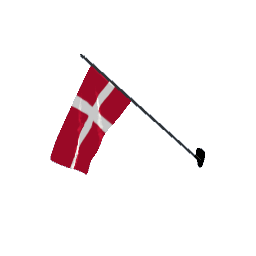 Danish Flag Wall Mounted