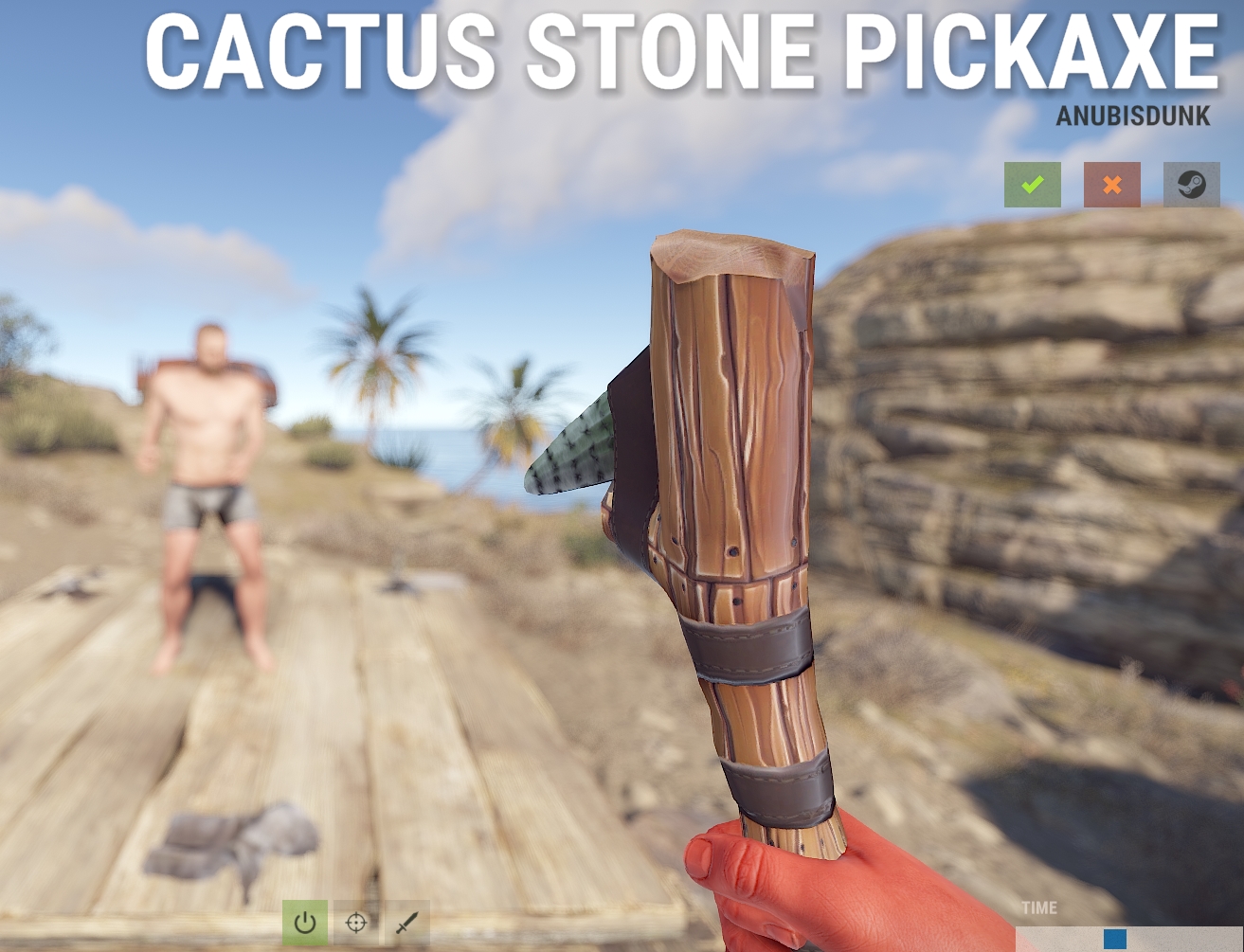 Cactus Stone Pickaxe