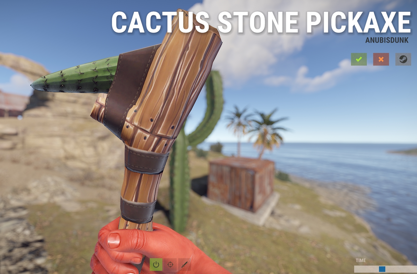 Cactus Stone Pickaxe
