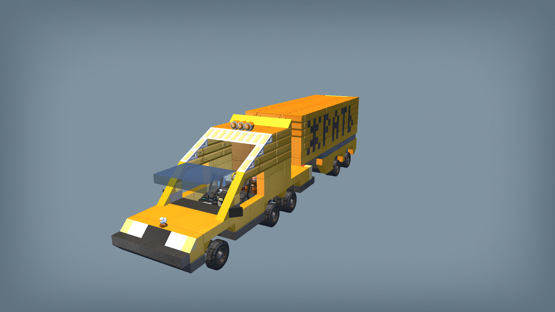 _VAZ21099_ Dalnoboyshik (with semi trailer)