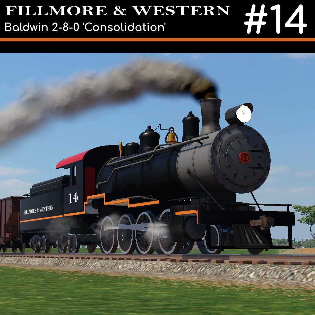 Fillmore and Western Baldwin 2-8-0