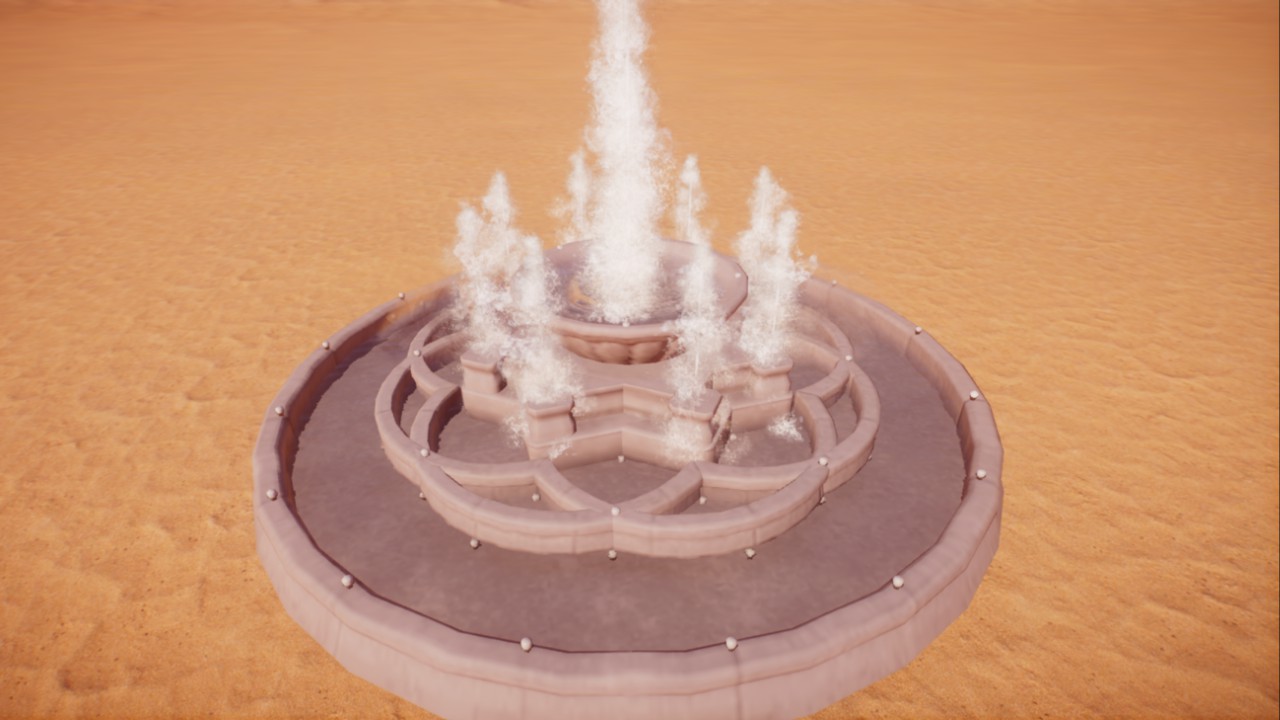 Diamond Desert fountain