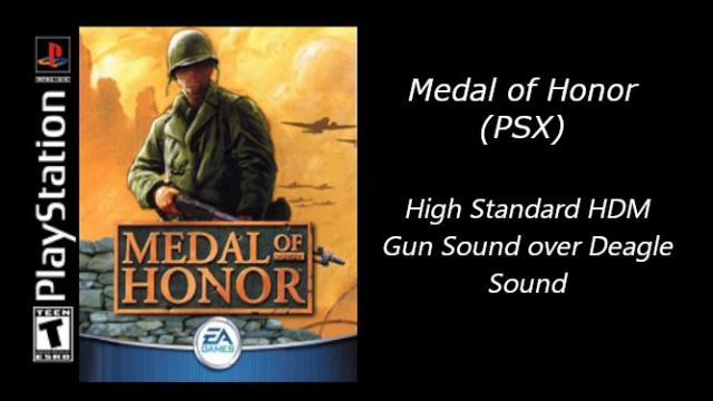 Medal of Honor(PSX) - High Standard HDM Gunfire(Deagle)