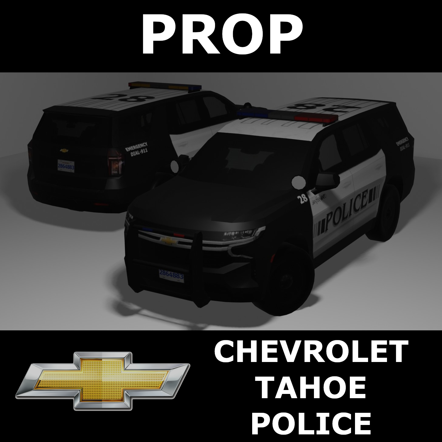 2022 Chevrolet Tahoe Police Prop