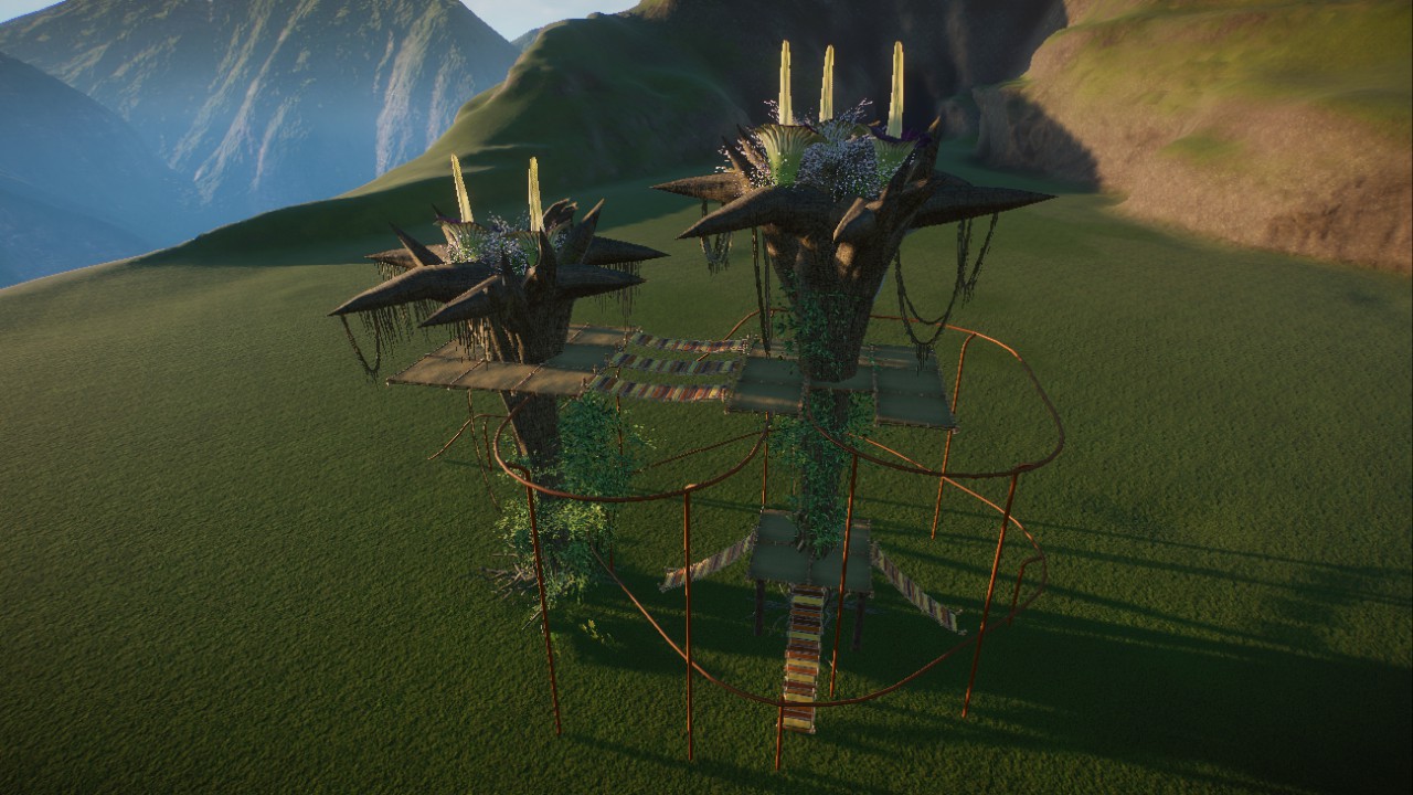 large climbing tree for monkeys, Kletterrahmen