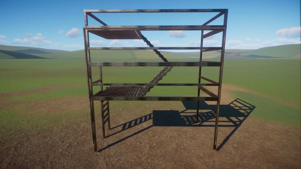 Climbable fire escape for raccoon preview
