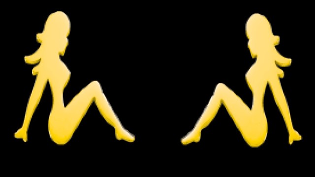 Gold Mud Flap Girl Truck Mud Flaps