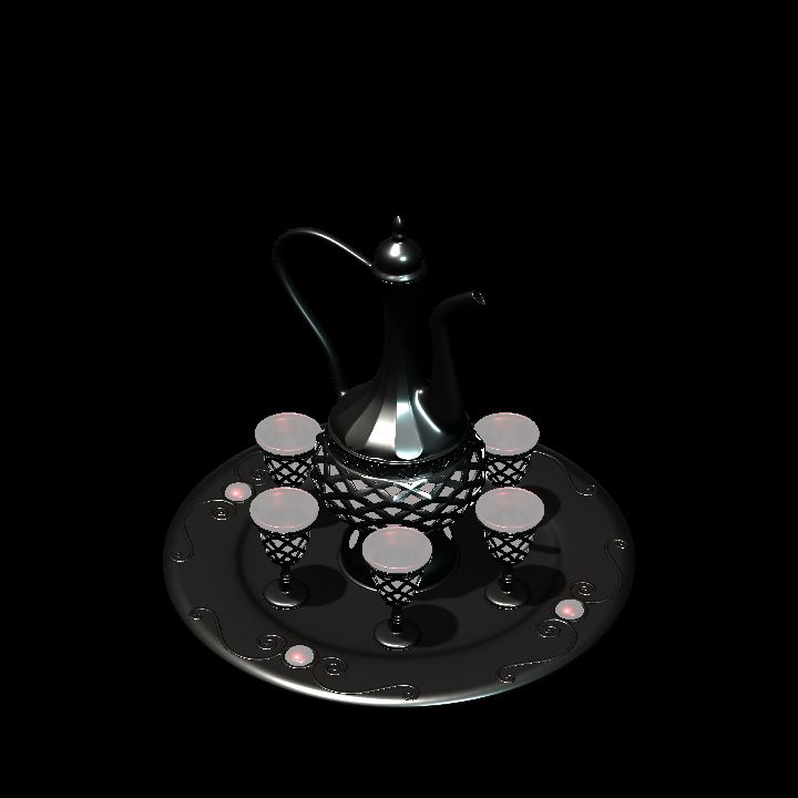 decanter with glasses