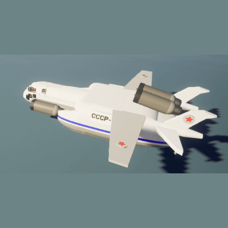 Soviet Ecranoplan Bartini Beriev VVA-14