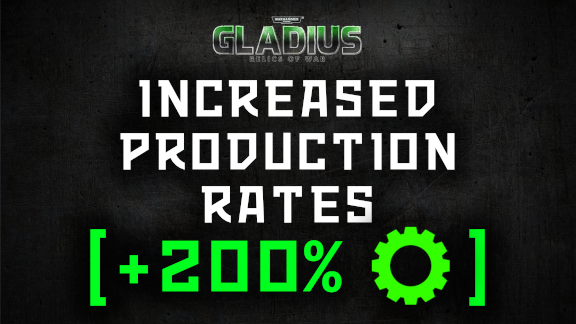 Increased Production Rates (+200%)
