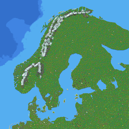 Northern Europe with countries