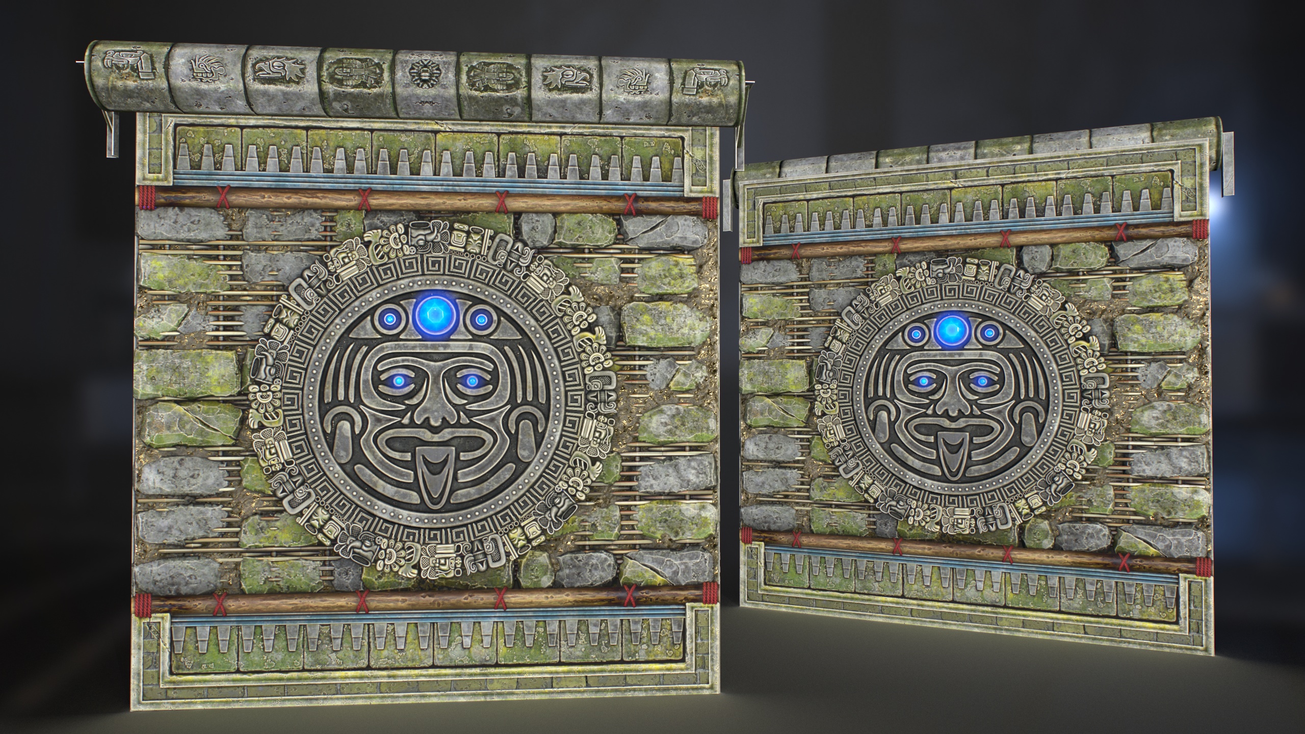 Ruin Garage Door