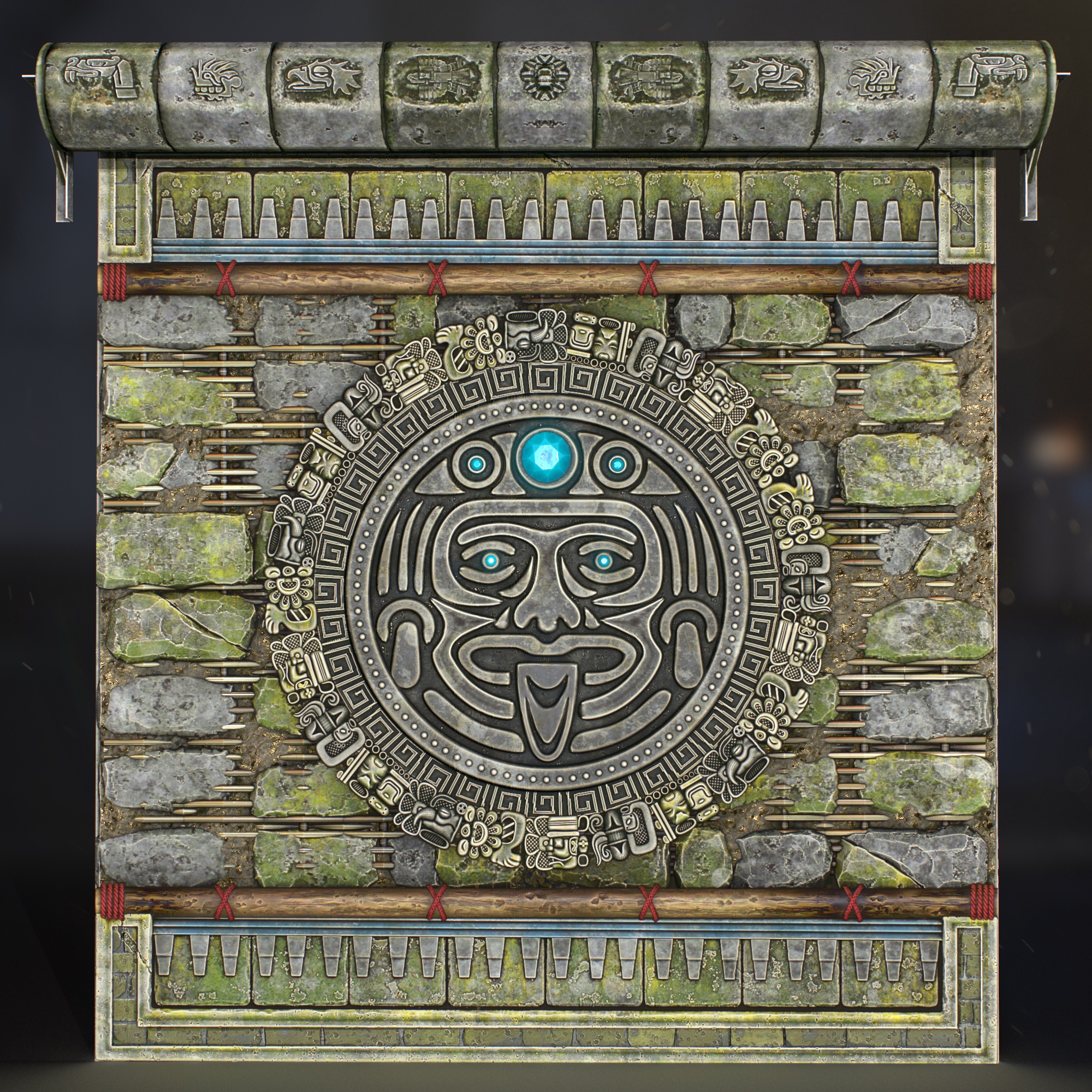 Ruin Garage Door