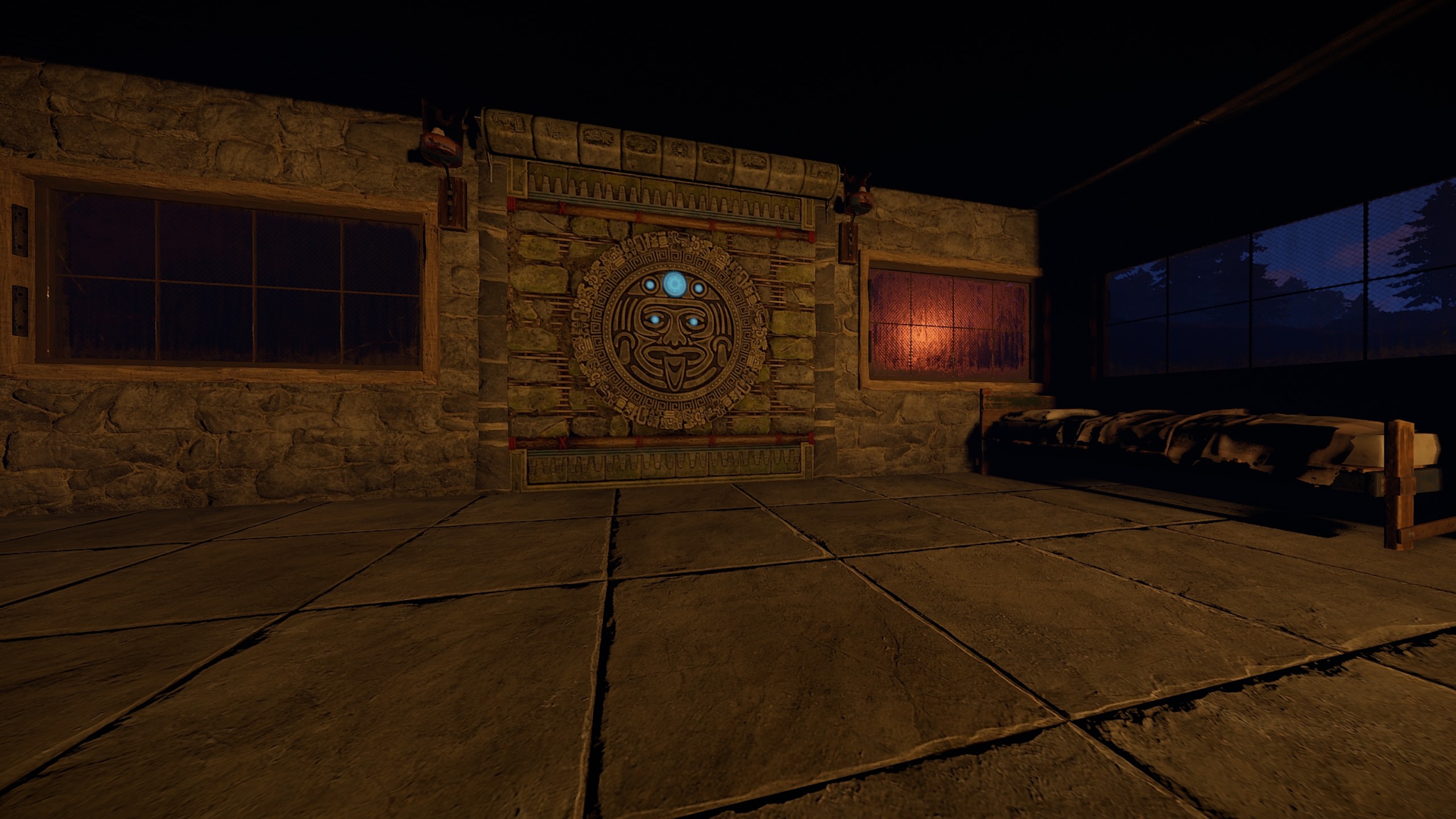Ruin Garage Door