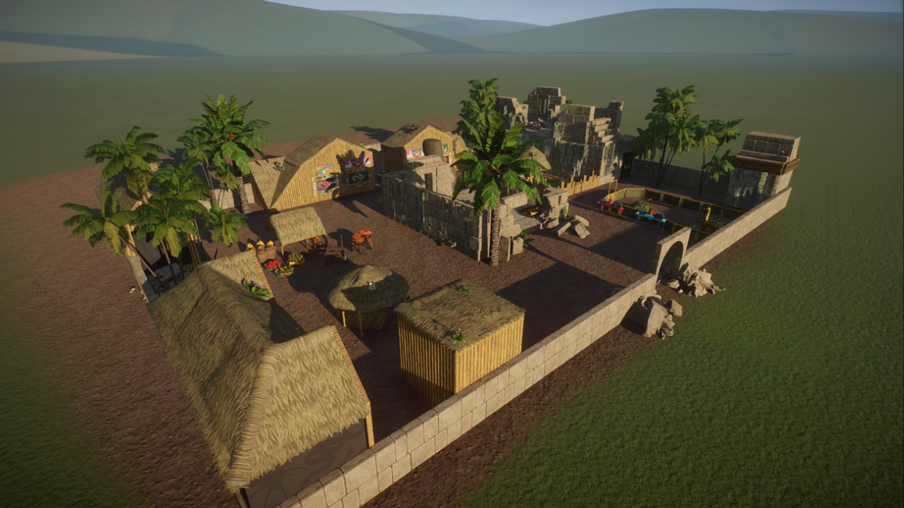 South American village
