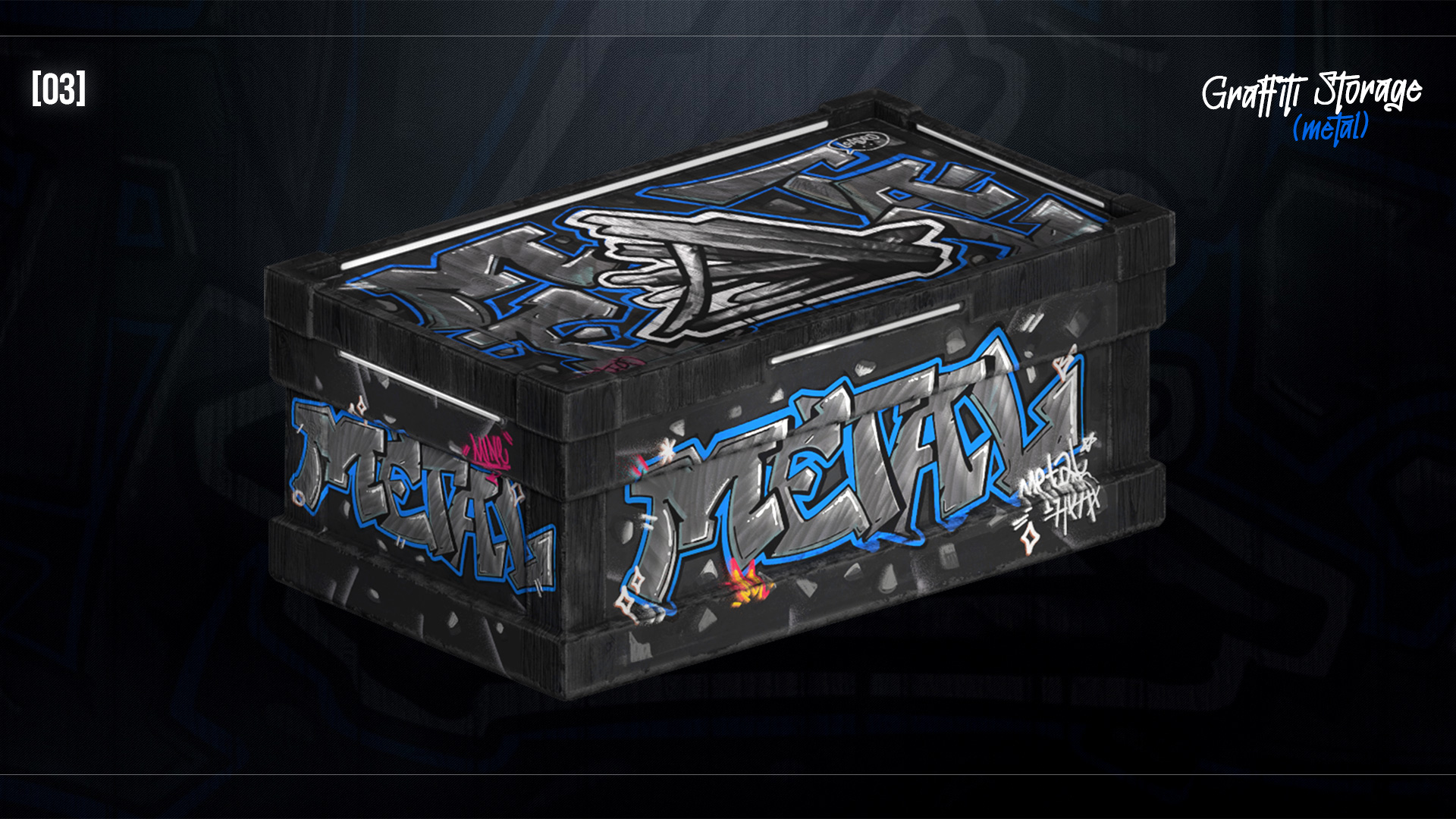 Graffiti Metal Storage