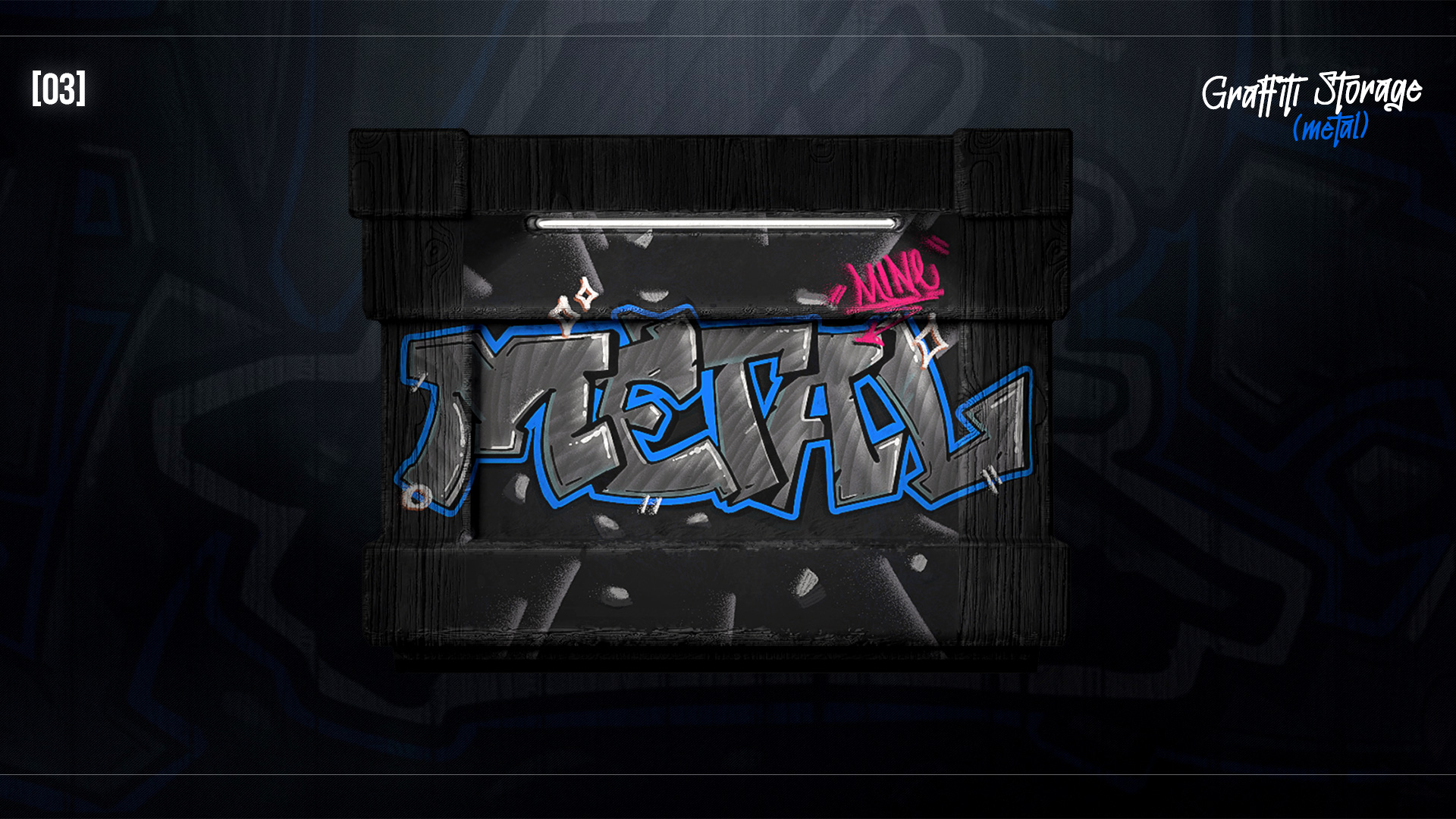 Graffiti Metal Storage