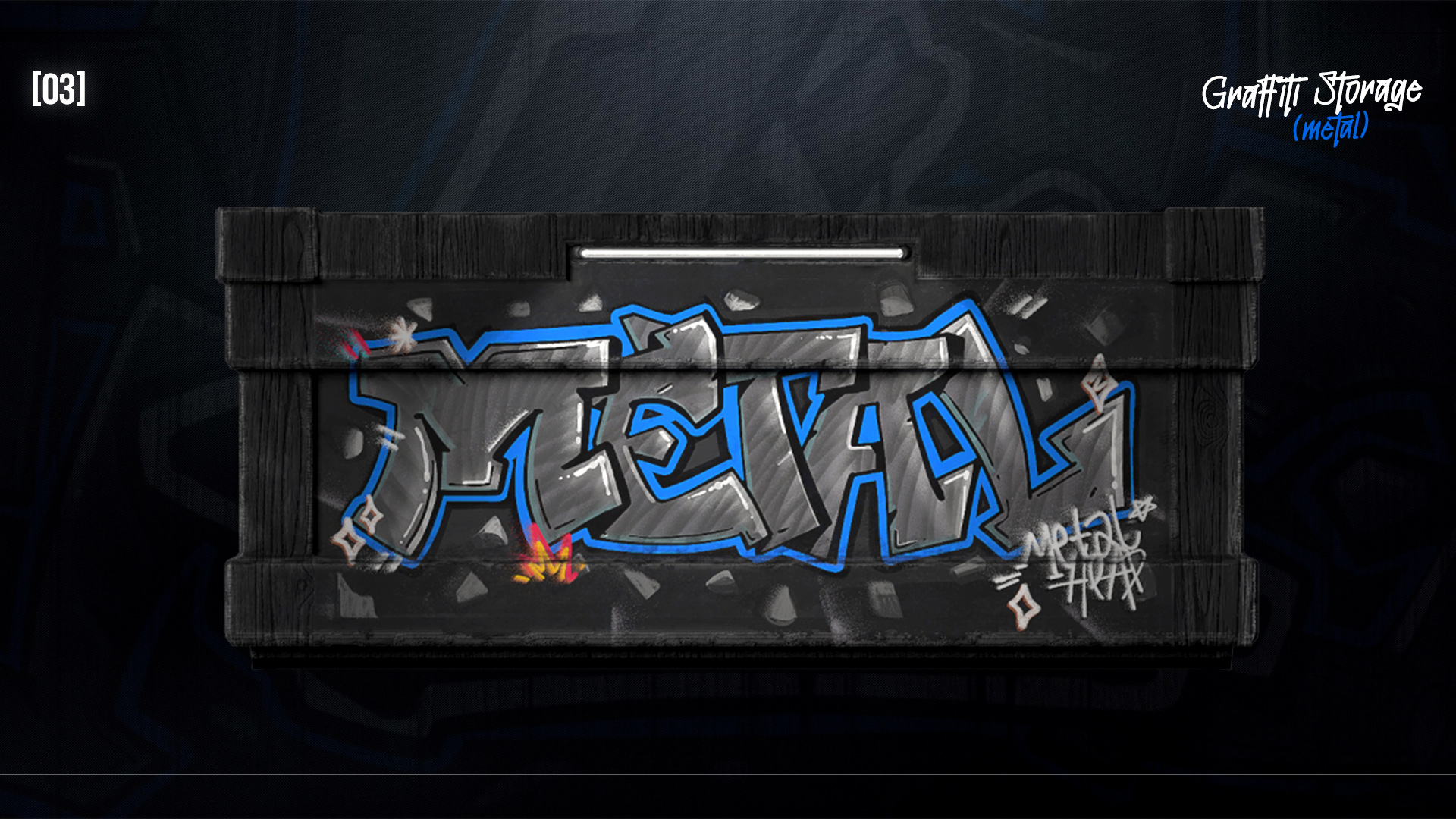 Graffiti Metal Storage