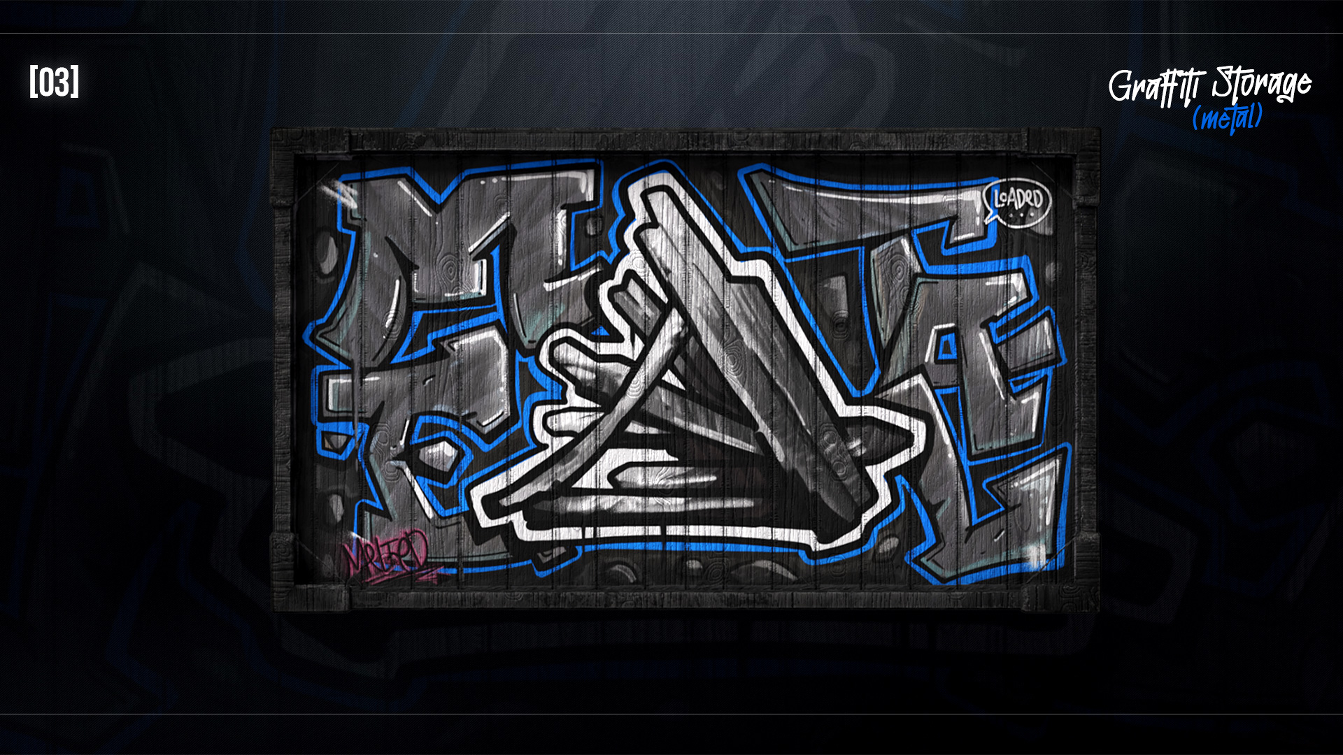 Graffiti Metal Storage