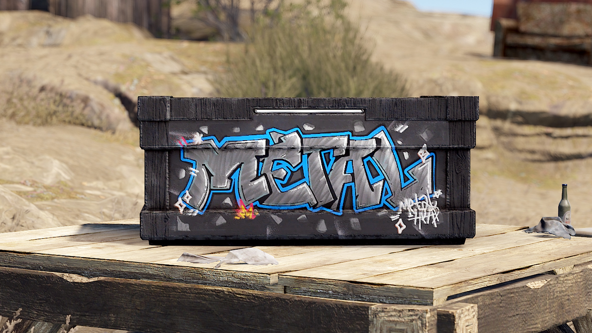 Graffiti Metal Storage