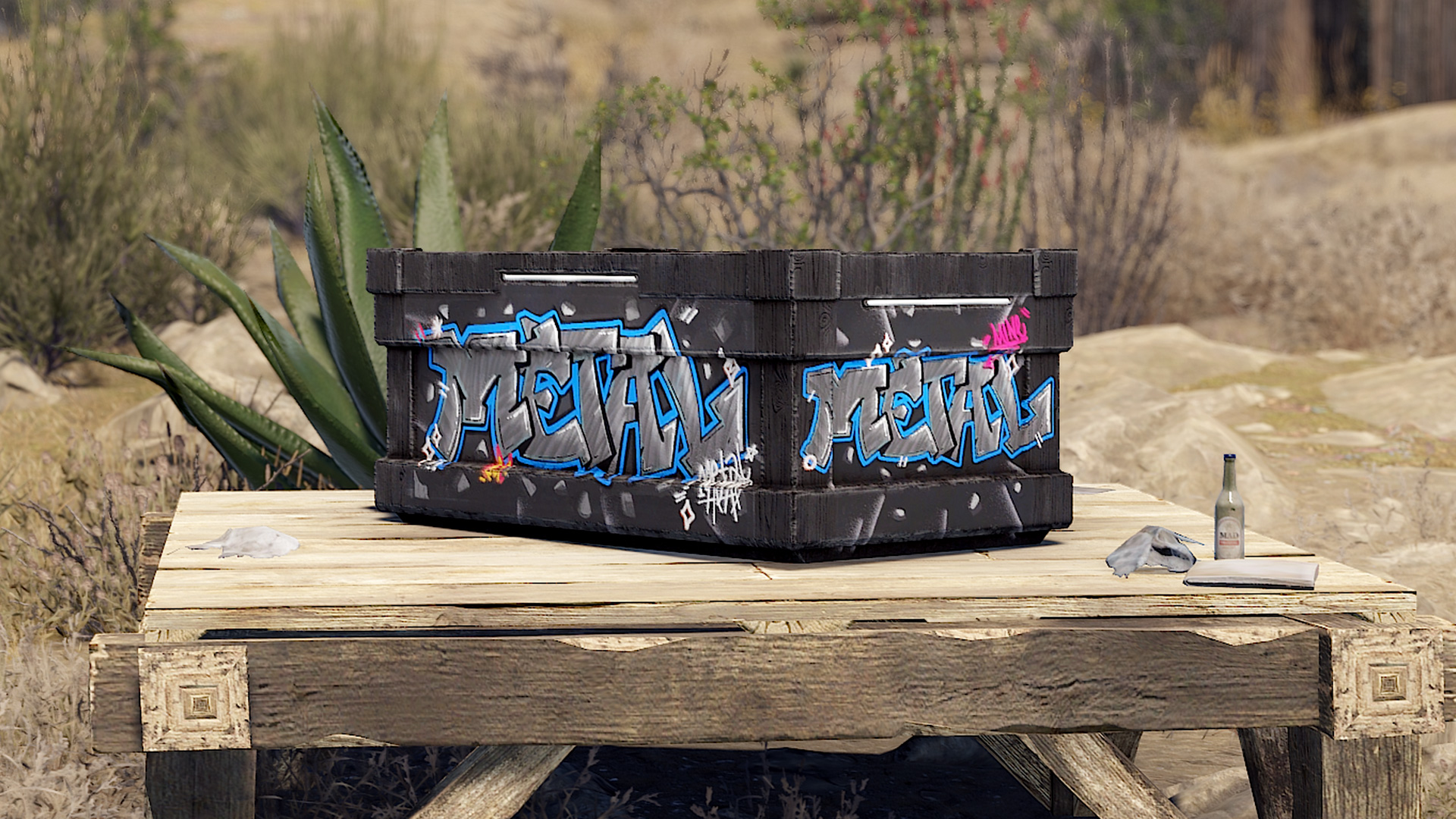 Graffiti Metal Storage