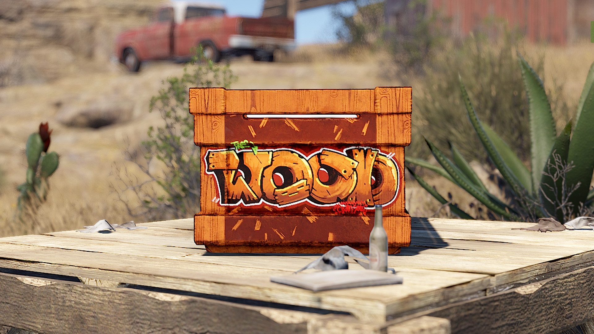 Graffiti Wood Storage
