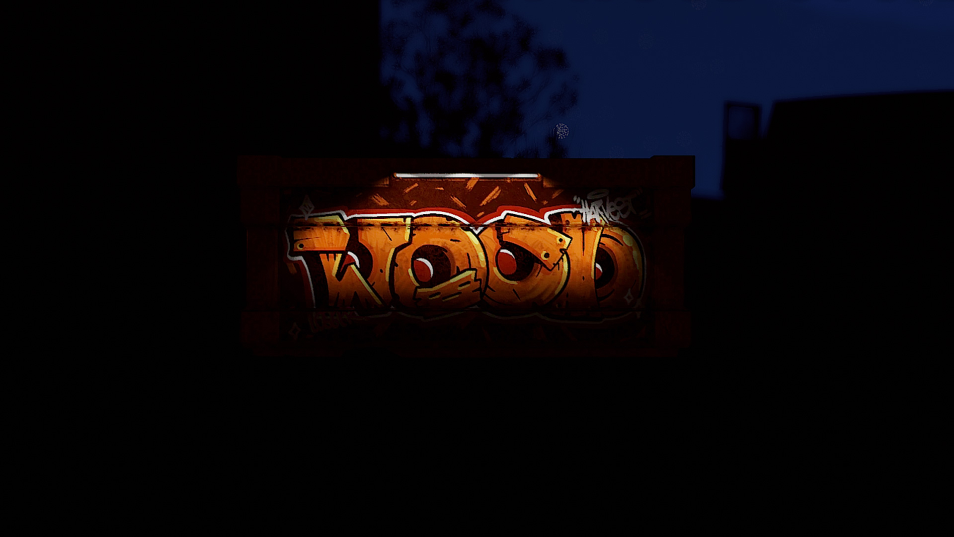 Graffiti Wood Storage