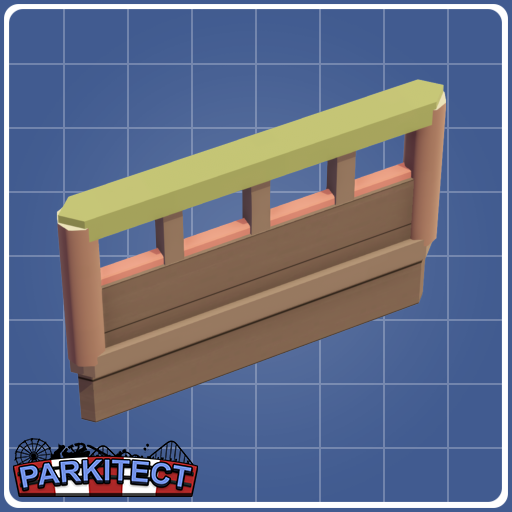 Green and Orange Wooden Fence
