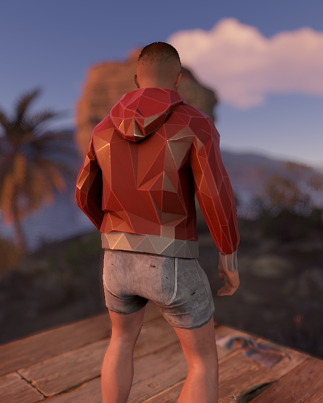 Low Poly Hoodie