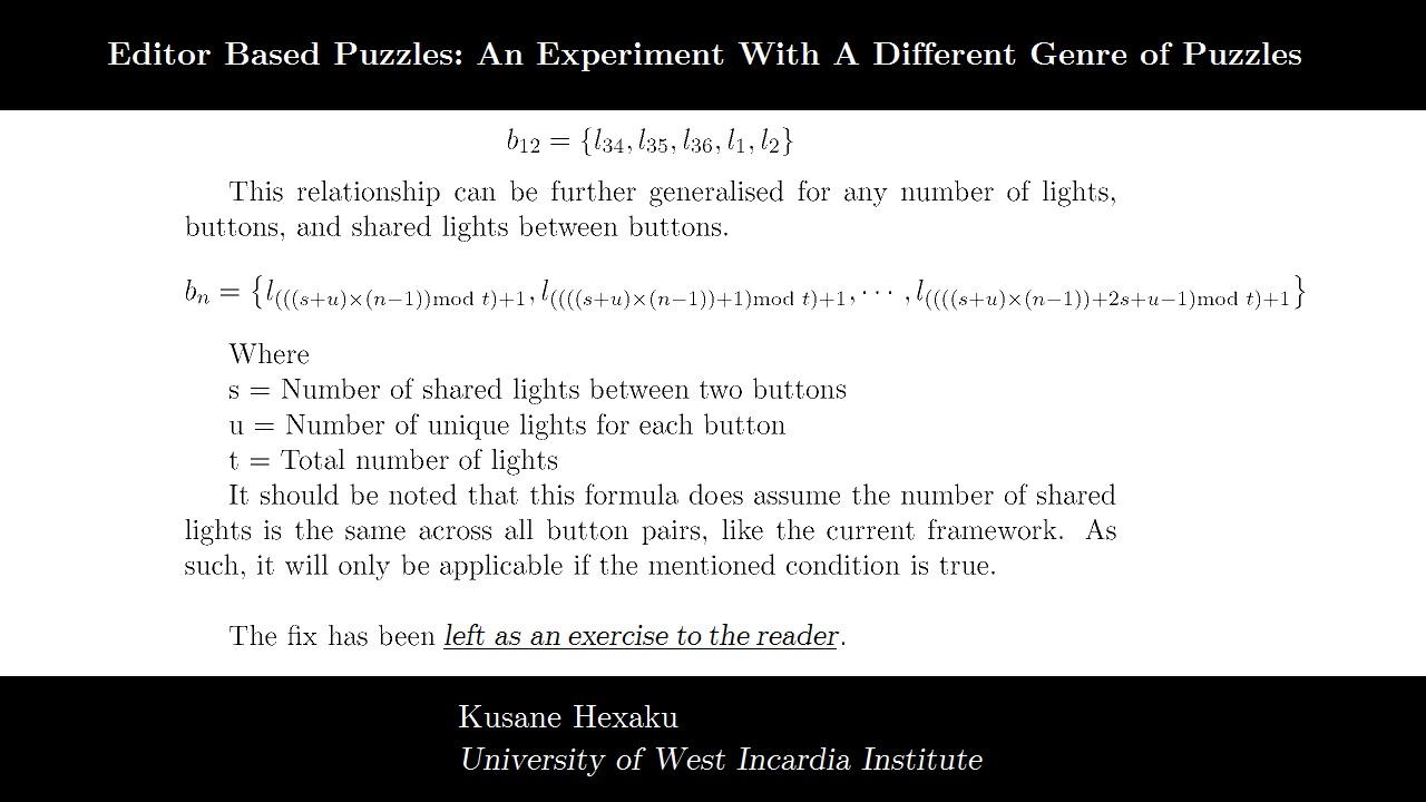 Left as an exercise to the reader