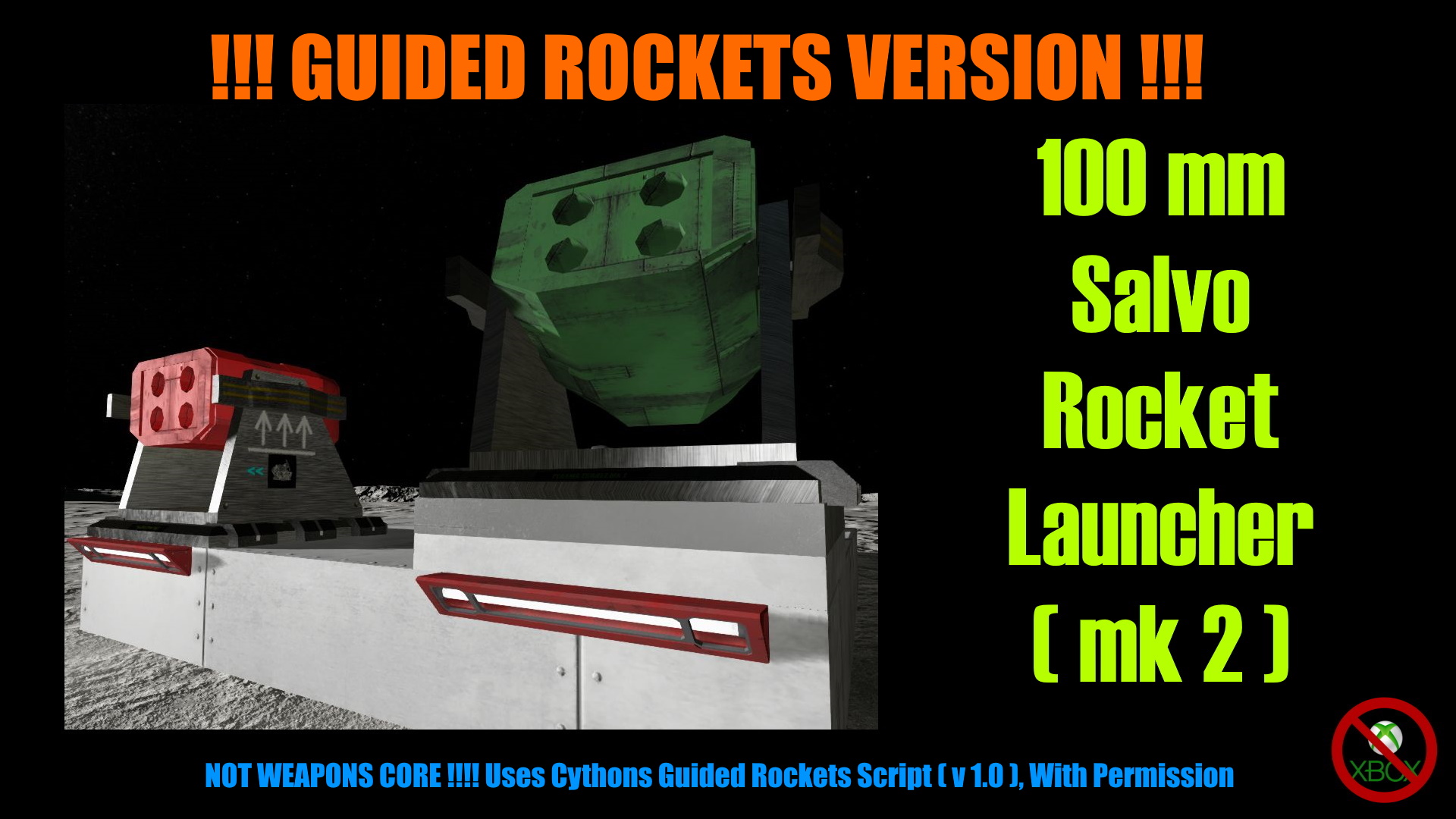 100 mm Salvo Rocket Launcher (mk 3) Guided Rockets preview