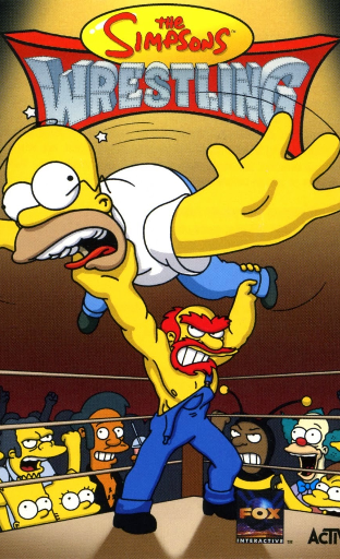 The Simpsons Wrestling Poster