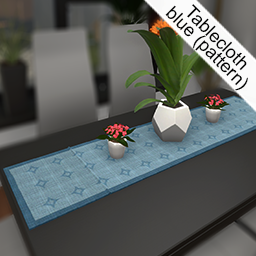 tablecloth blue (pattern)