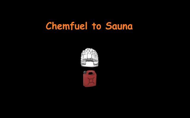 Chemfuel to Sauna Heater