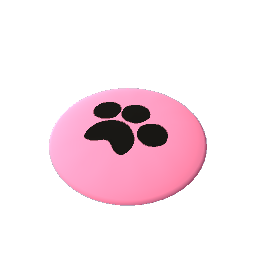 Paw Print Frisbee