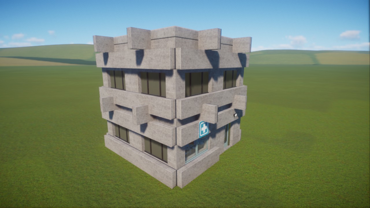 Brutalist style vet surgery